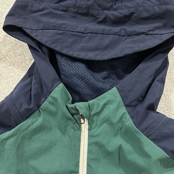 Adidas Full Zip‎ Windbreaker Hooded Jacket Men L Green Blue White Active - Picture 14 of 16